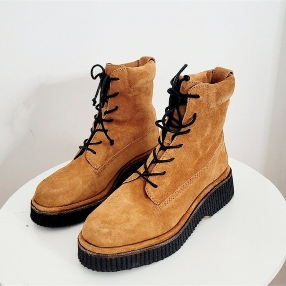 Rag & Bone Sloane Cognac Combat Boots - Picture 1 of 6